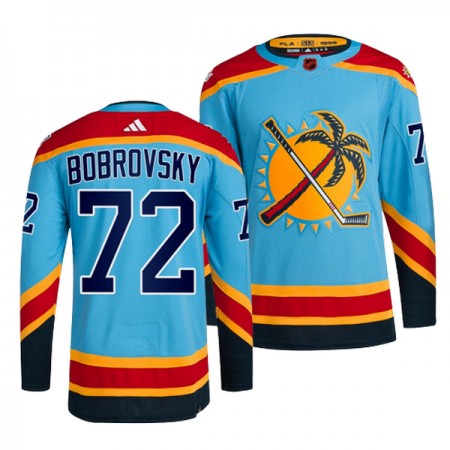 Florida Panthers Dresy Sergei Bobrovsky 72 Adidas 2022-23 Modrý Reverse Retro 2.0 Authentic - Pánské